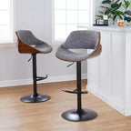 Set of 2 Fabrizzi Adjustable Barstools - LumiSource