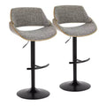 Set of 2 Fabrizzi Adjustable Barstools - LumiSource