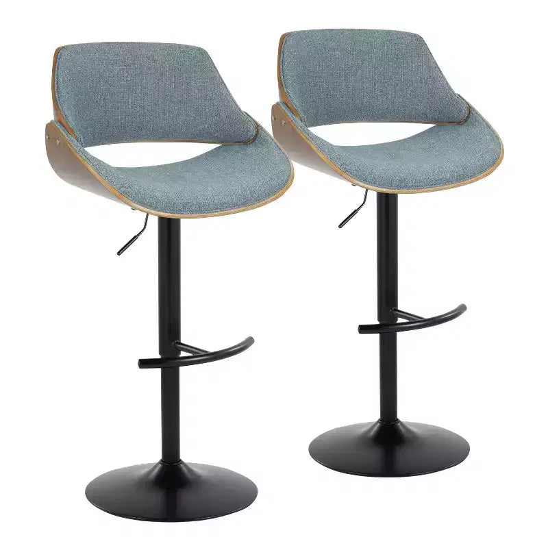 Set of 2 Fabrizzi Adjustable Barstools - LumiSource