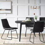 2pk Bowden Faux Leather Dining Chairs - Threshold