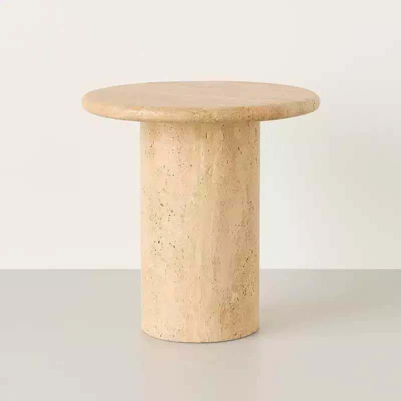 Round Travertine Accent Table - Hearth & Hand with Magnolia