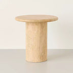 Round Travertine Accent Table - Hearth & Hand with Magnolia