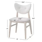 Lifestorey 2pk Raylen Mid Century Modern Dining Chairs