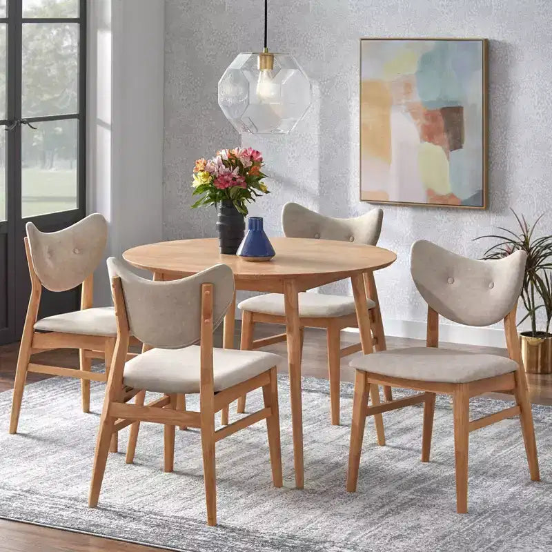 Lifestorey 2pk Raylen Mid Century Modern Dining Chairs
