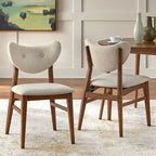 Lifestorey 2pk Raylen Mid Century Modern Dining Chairs
