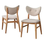 Lifestorey 2pk Raylen Mid Century Modern Dining Chairs