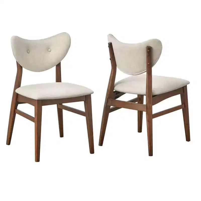 Lifestorey 2pk Raylen Mid Century Modern Dining Chairs