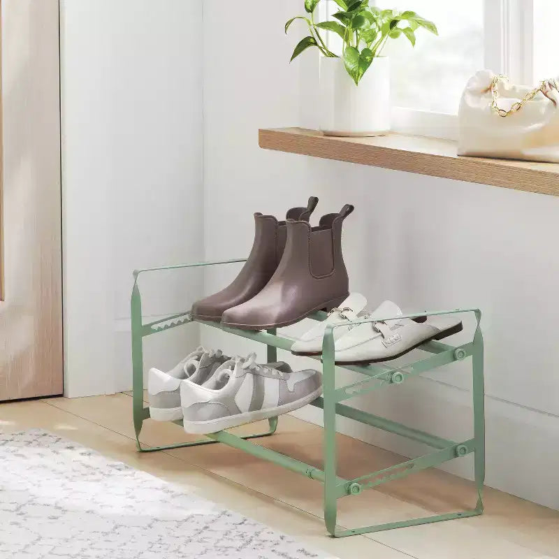 2 Tier Expandable Shoe Rack - Brightroom