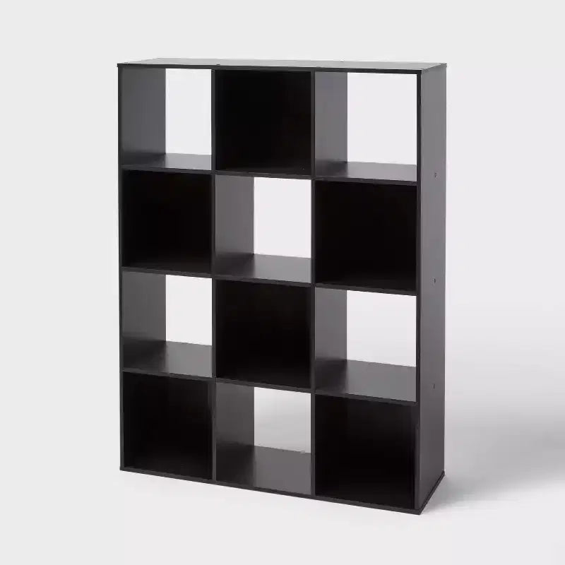 11 Cube Book Shelf Black - Brightroom