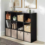 Libreria a 11 cubi nera - Brightroom