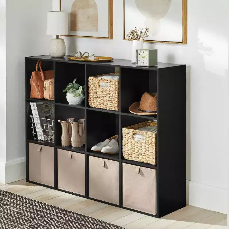 Libreria a 11 cubi nera - Brightroom
