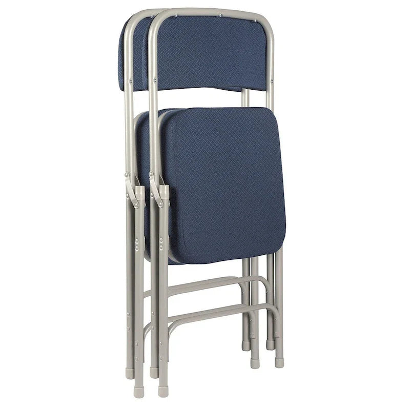 Sedia Pieghevole Imbottita in Tessuto Deluxe Bernadine Collection di Hampden Furnishings, Confezione da 2