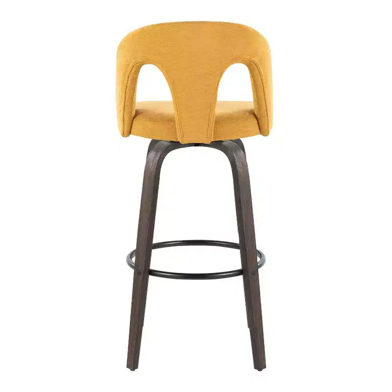 LumiSource Set di 2 Sgabelli da Bar Ava Tessuto Scuro