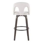 LumiSource Set di 2 Sgabelli da Bar Ava Tessuto Scuro
