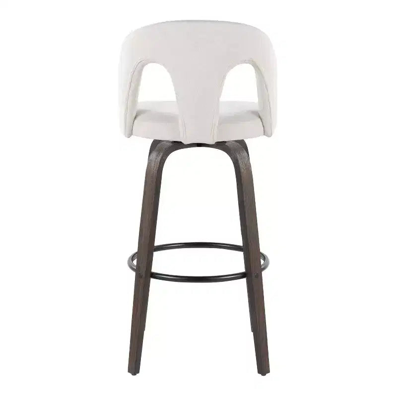 LumiSource Set di 2 Sgabelli da Bar Ava Tessuto Scuro