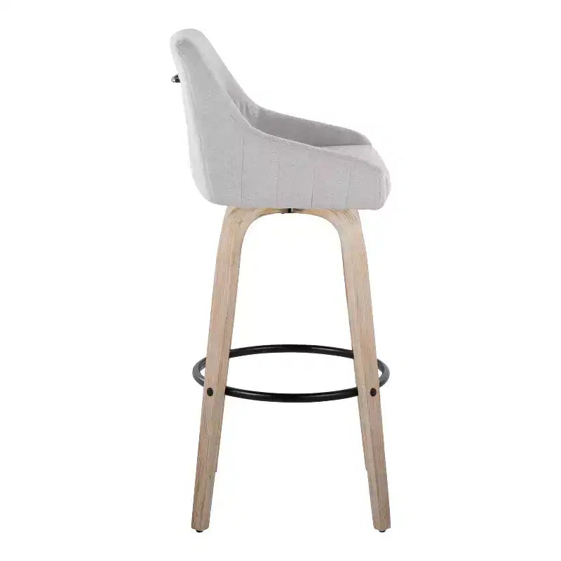 LumiSource Set di 2 Sgabelli Hannah in Tessuto