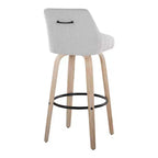 LumiSource Set di 2 Sgabelli Hannah in Tessuto