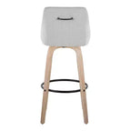 LumiSource Set di 2 Sgabelli Hannah in Tessuto