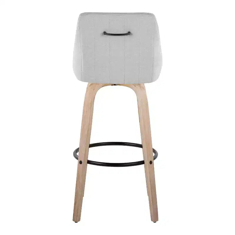 LumiSource Set di 2 Sgabelli Hannah in Tessuto