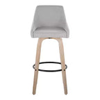 LumiSource Set di 2 Sgabelli Hannah in Tessuto