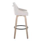 LumiSource Set di 2 Sgabelli Hannah in Tessuto