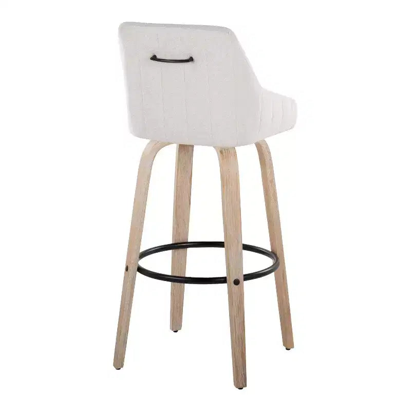 LumiSource Set di 2 Sgabelli Hannah in Tessuto