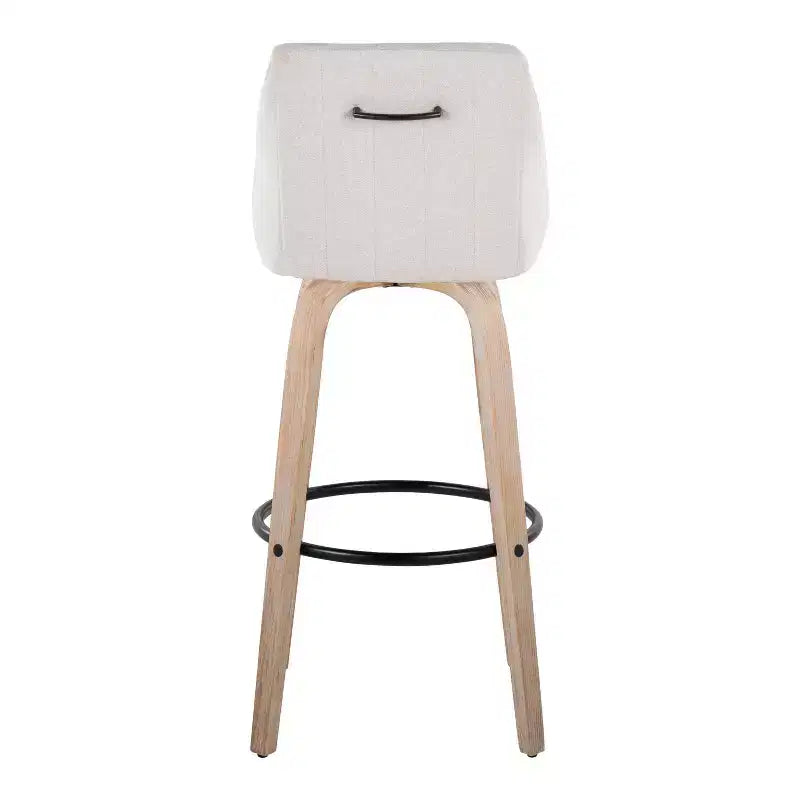 LumiSource Set di 2 Sgabelli Hannah in Tessuto