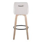 LumiSource Set di 2 Sgabelli Hannah in Tessuto