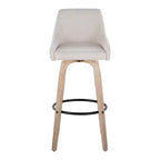 LumiSource Set di 2 Sgabelli Hannah in Tessuto
