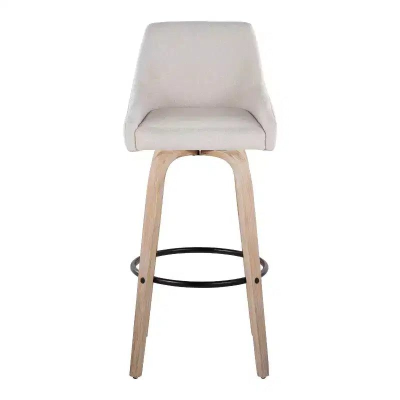 LumiSource Set di 2 Sgabelli Hannah in Tessuto