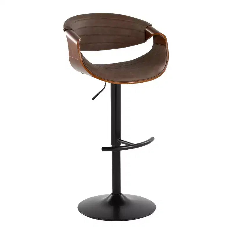 LumiSource Set of 2 Symphony Adjustable Barstools PU
