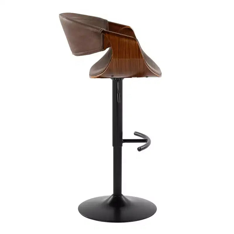 LumiSource Set of 2 Symphony Adjustable Barstools PU
