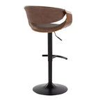 LumiSource Set of 2 Symphony Adjustable Barstools PU
