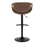 LumiSource Set of 2 Symphony Adjustable Barstools PU