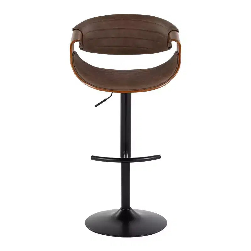 LumiSource Set of 2 Symphony Adjustable Barstools PU