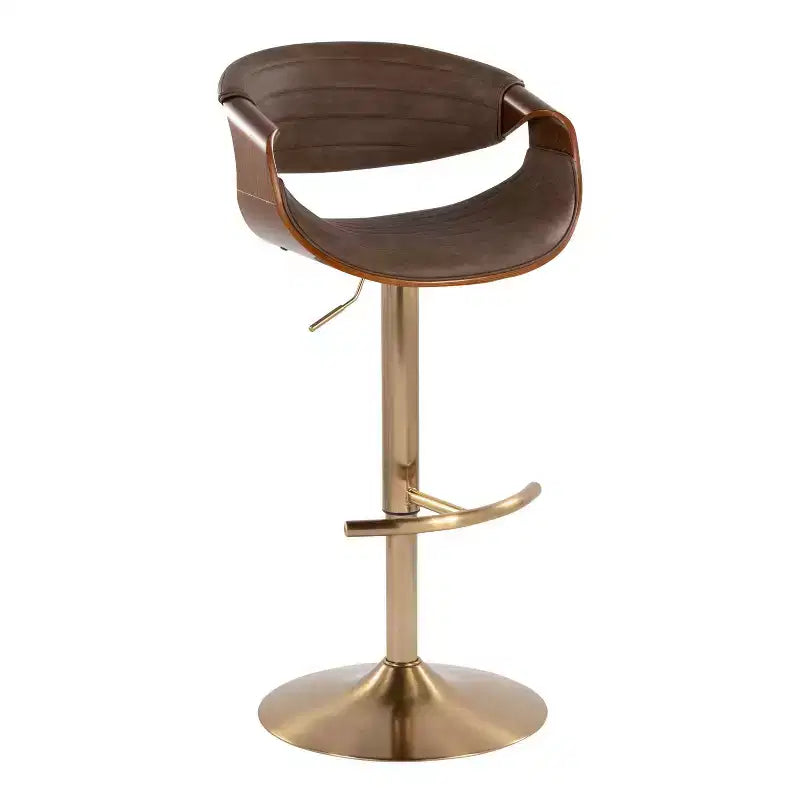 LumiSource Set of 2 Symphony Adjustable Barstools PU