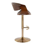 LumiSource Set of 2 Symphony Adjustable Barstools PU