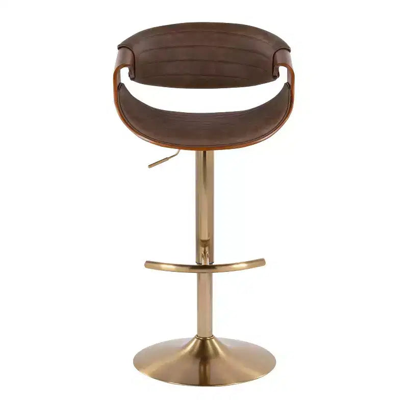 LumiSource Set of 2 Symphony Adjustable Barstools PU