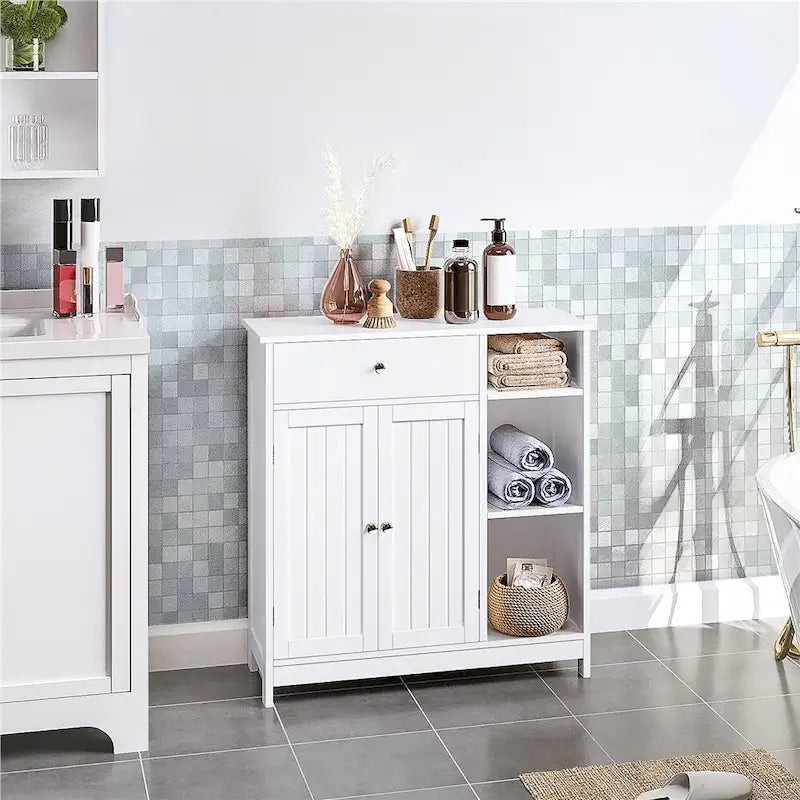 Yaheetech Mobile Bagno Autoportante con Cassetti Regolabili