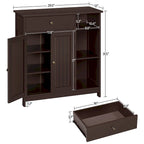 Yaheetech Mobile Bagno Autoportante con Cassetti Regolabili