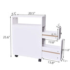 Small Bathroom Storage Cabinet - 6.3D x 20.5W x 25.6H