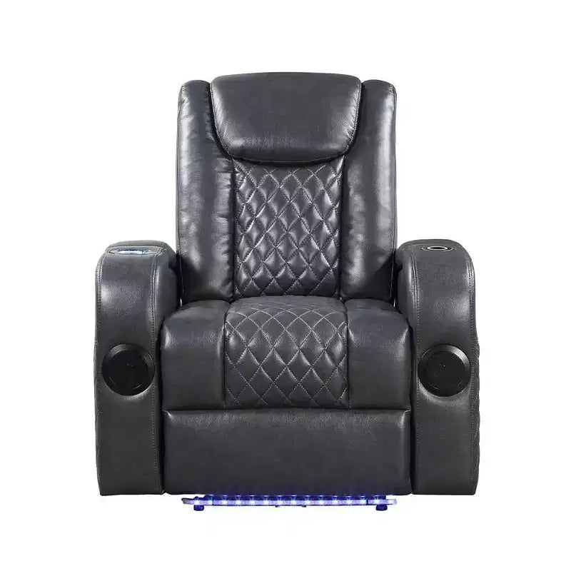 Divano reclinabile elettrico in pelle Aire Alair di Acme Furniture