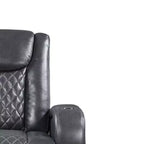 Divano reclinabile elettrico in pelle Aire Alair di Acme Furniture