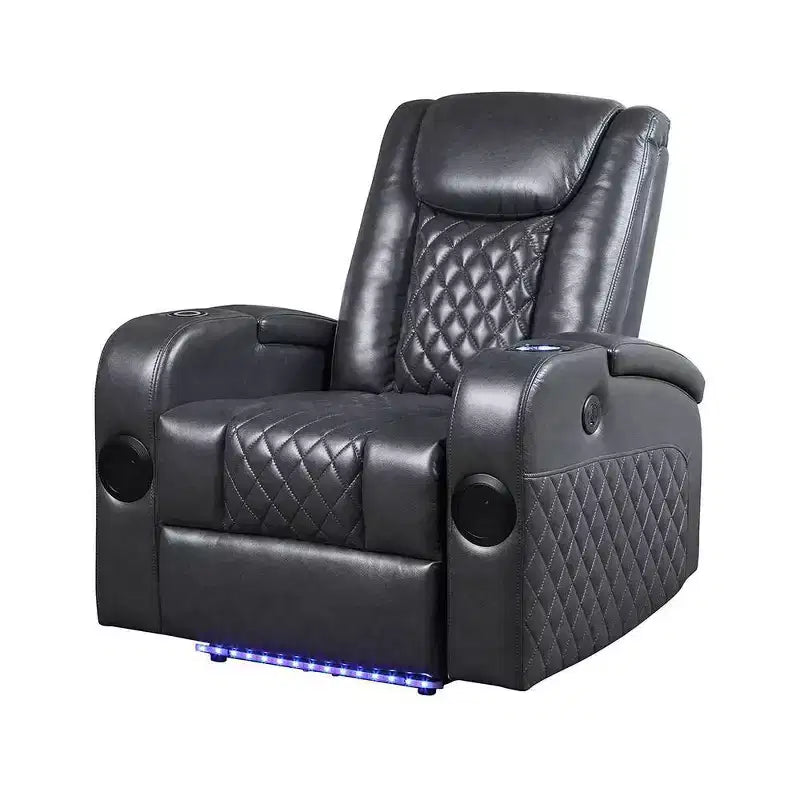 Divano reclinabile elettrico in pelle Aire Alair di Acme Furniture