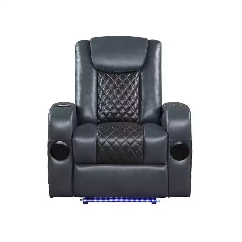 Divano reclinabile elettrico in pelle Aire Alair di Acme Furniture