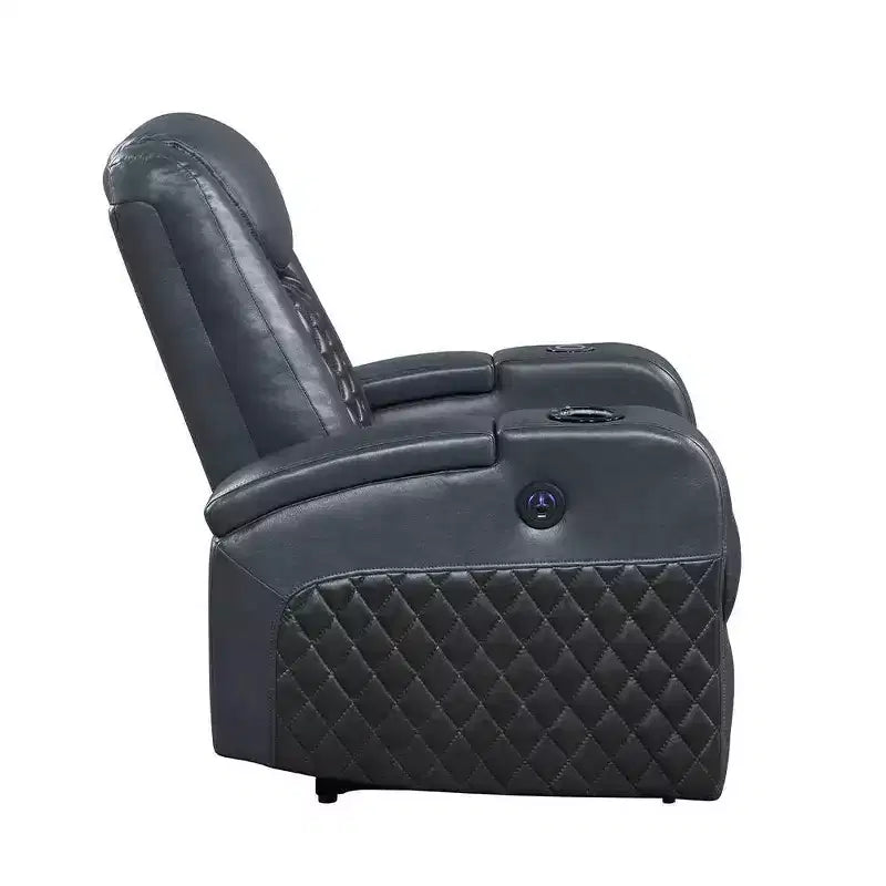 Divano reclinabile elettrico in pelle Aire Alair di Acme Furniture
