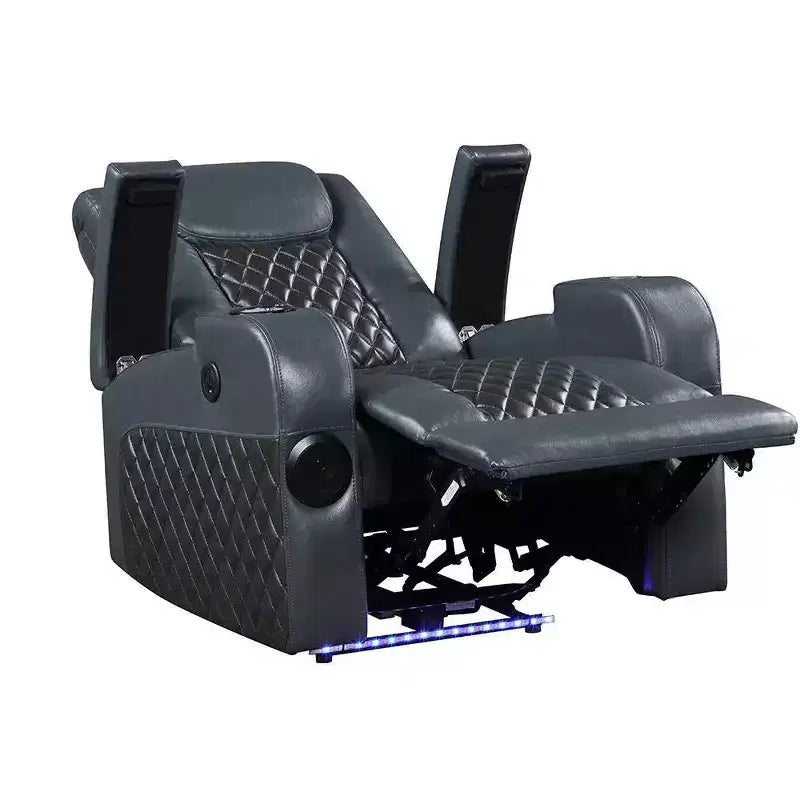 Divano reclinabile elettrico in pelle Aire Alair di Acme Furniture
