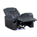 Divano reclinabile elettrico in pelle Aire Alair di Acme Furniture