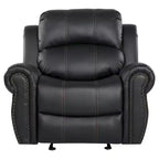 Charlie Faux Leather Glider Recliner Club Chair - Christopher Knight Home: Upholstered, Spot Clean, Wood Frame