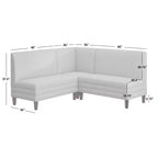 Set da pranzo con angolo colazione Lifestorey Sebring 4 pezzi
